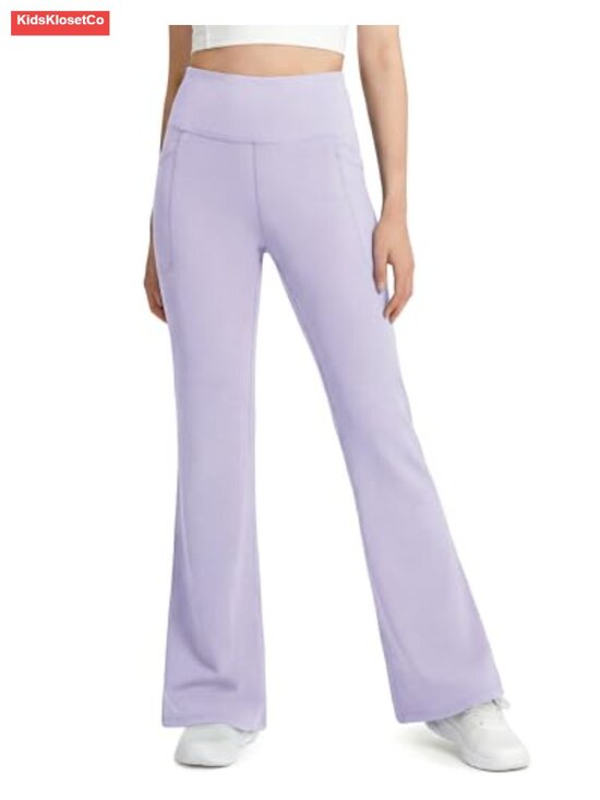 Other - Girls Flare Leggings High Waisted Bootcut Yoga Pants with Pockets